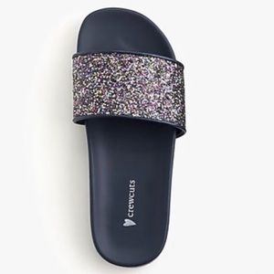 J.Crew Kids Crewcuts K9 Glitter Sparkle Slides
